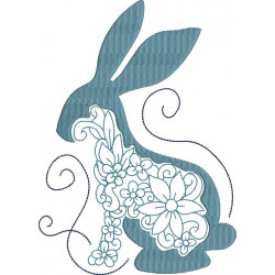 Stickdatei - Blumiger Osterhase 6